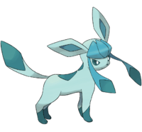 El Pokémon tiene orejas grandes, puntiagudas, de color azul verdoso claro que se extienden hacia afuera y ligeramente hacia arriba desde la cabeza, con un tono azul verdoso ligeramente más oscuro cerca de la parte superior de las orejas y la parte superior de la cabeza.  
                        El cuerpo es de color azul verdoso claro con un patrón de color azul verdoso más oscuro extendido por la espalda, y un tono más claro en el estómago y las extremidades inferiores. La cola es puntiaguda de color azul verdoso claro con marcas de color azul verdoso oscuro. 
                        